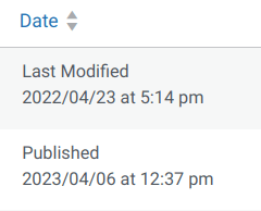 Last modified dates in WordPress Last modified dates in WordPress